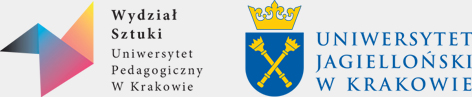Logo Wydziału Sztuki UP i logo UJ
