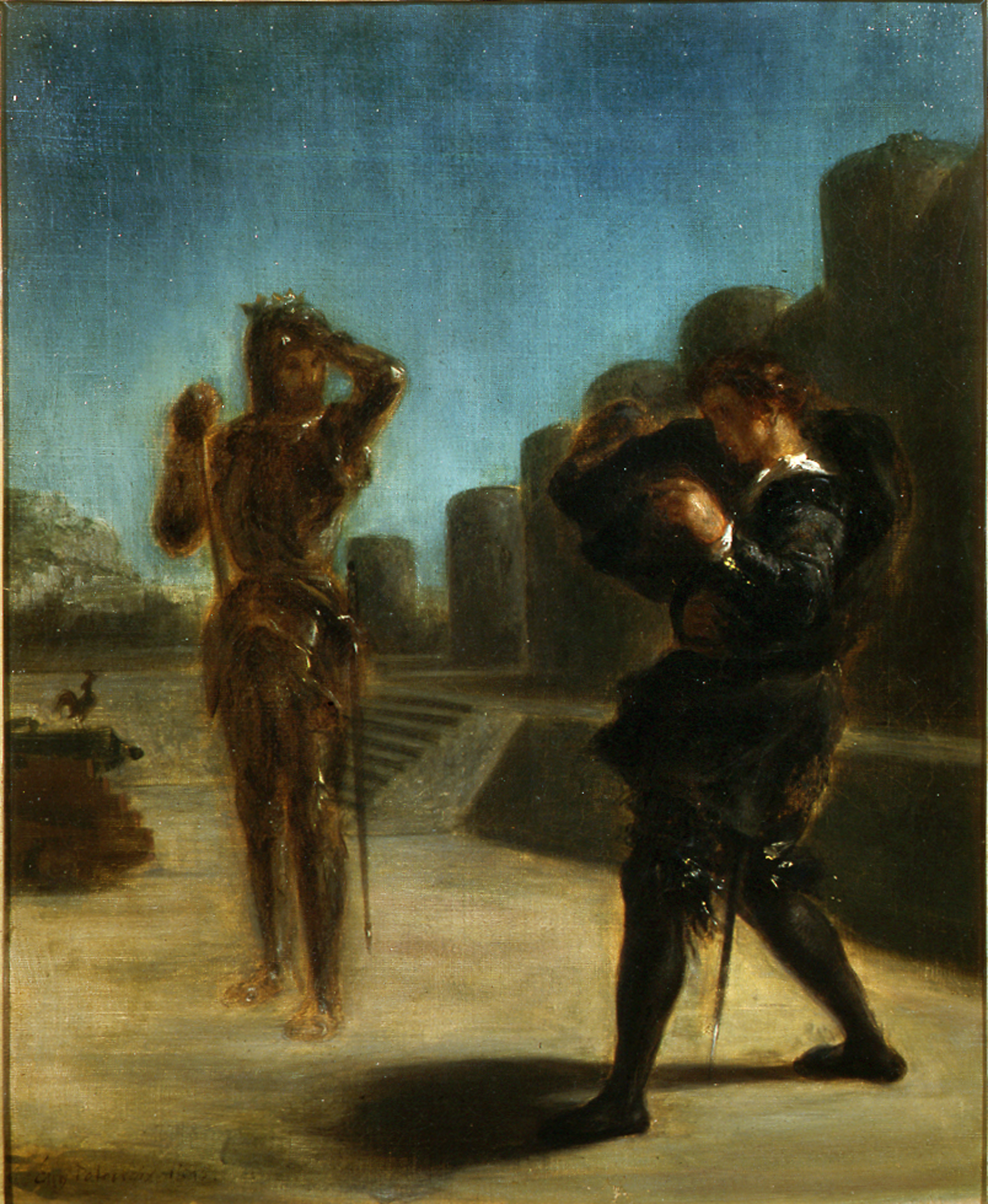 Eugène Delacroix, Duch ojca Hamleta - oryginał