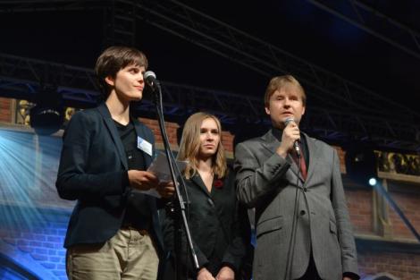 Photo no. 58 (65)
                                	                                   Zapowiedź koncertu, od lewej Róża Książek-Czerwińska, Dagmara Nowak-Adamczyk, Ireneusz Białek, kierownik BON UJ
                                  
